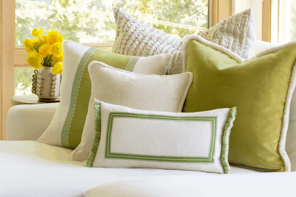 OEKO-TEX certified upholstery fabric – sustainable interior design.